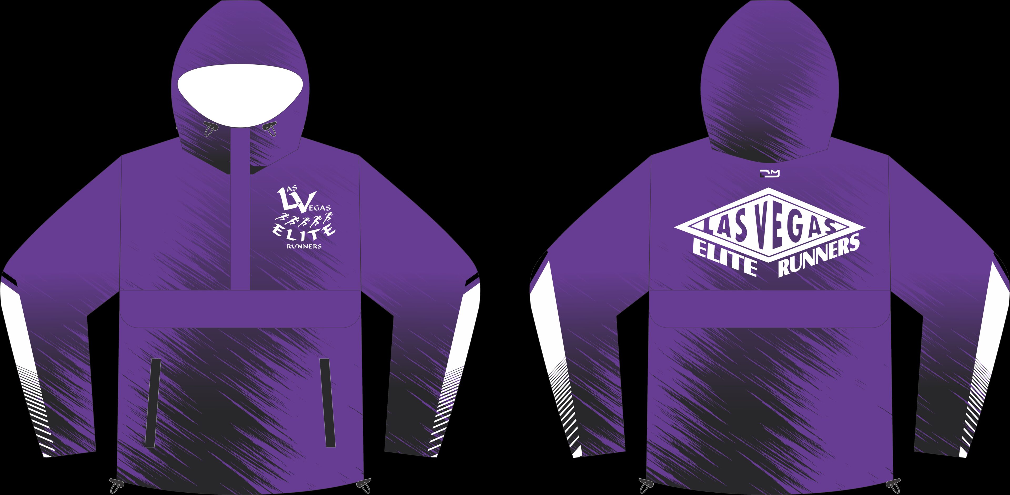 Purple Las Vegas Elite Runners hooded jacket