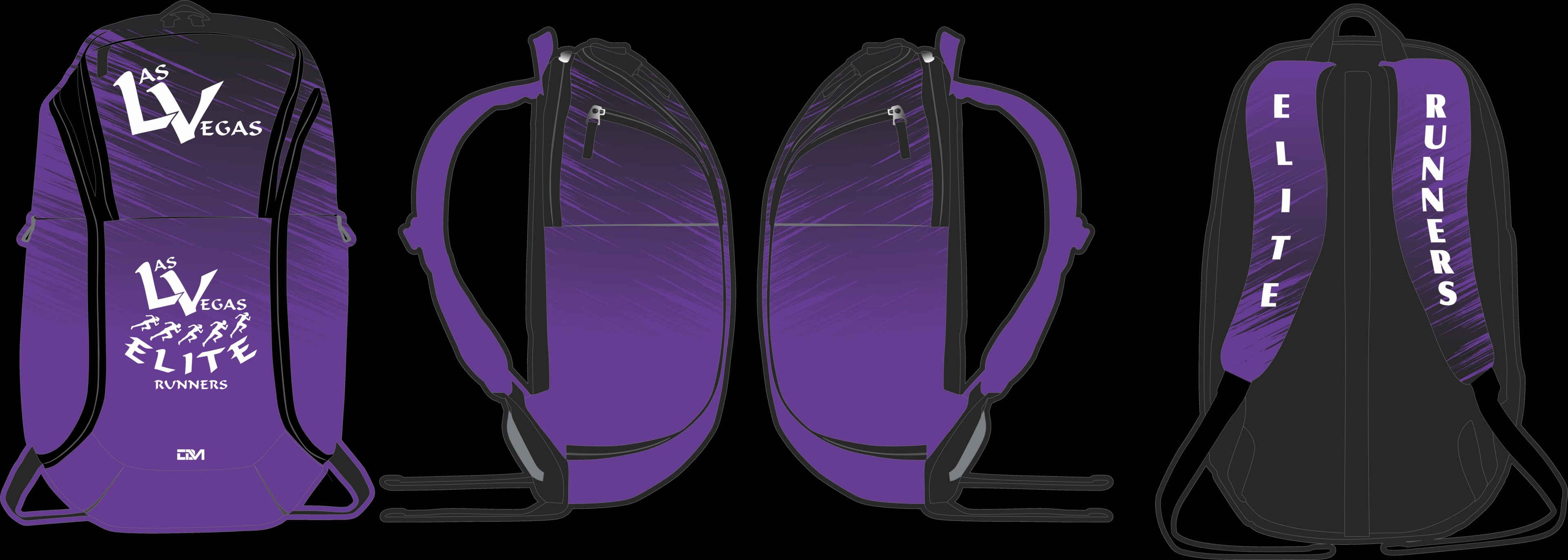 Purple Las Vegas Elite Runners running backpack