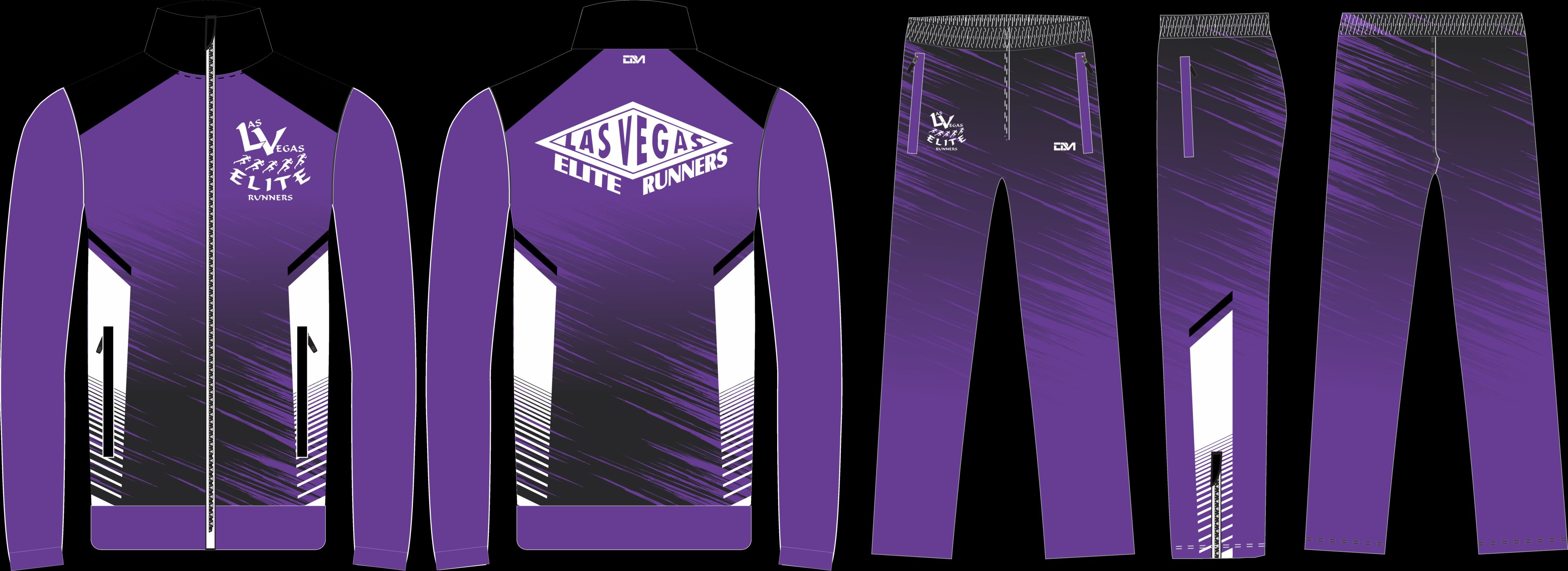 Purple Las Vegas Elite Runners tracksuit set