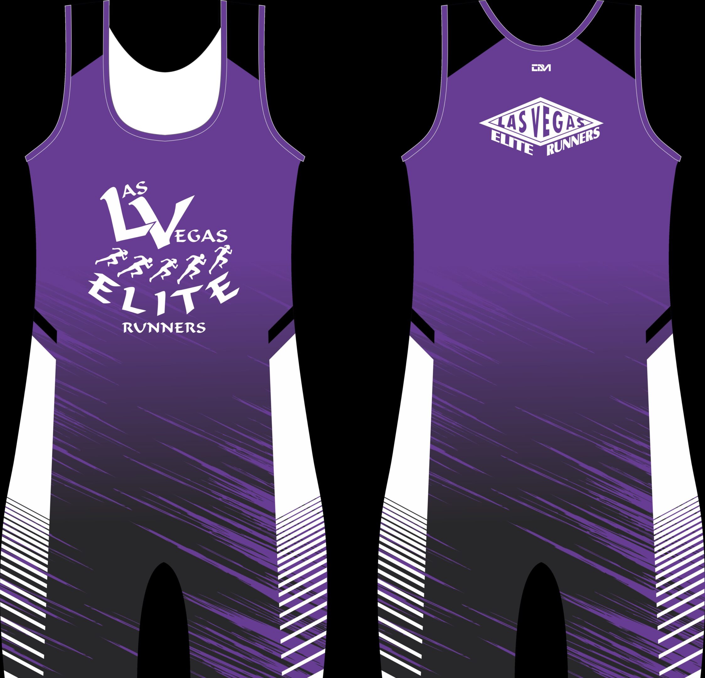 Purple Las Vegas Elite Runners singlet uniform