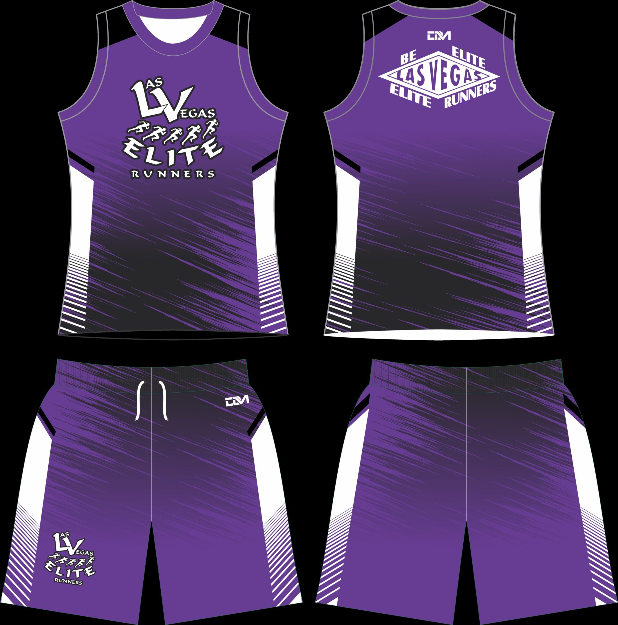 Purple Las Vegas Elite Runners uniform set