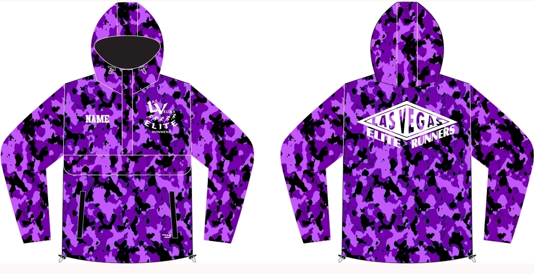 Purple camouflage Las Vegas Elite Runners hoodie