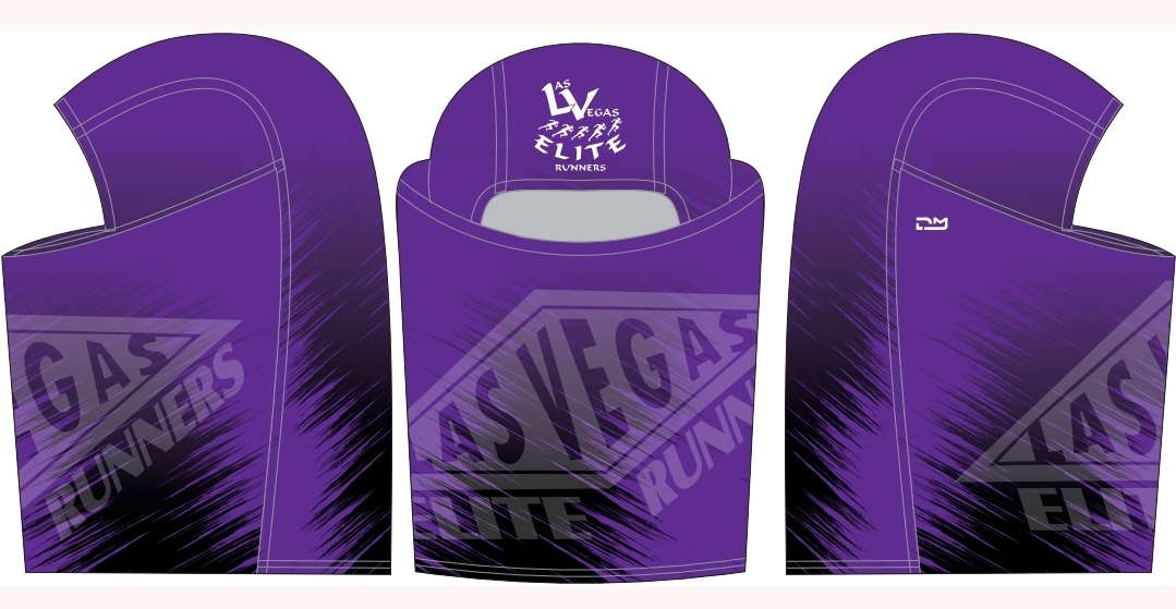 Purple Las Vegas Elite Runners balaclava