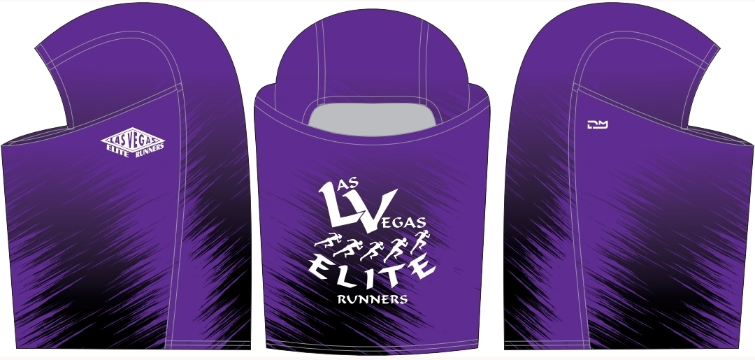 Purple Las Vegas Elite Runners hood