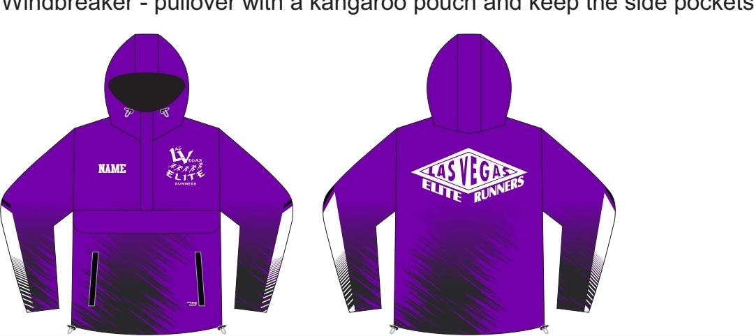 Purple Las Vegas Elite Runners hooded pullover